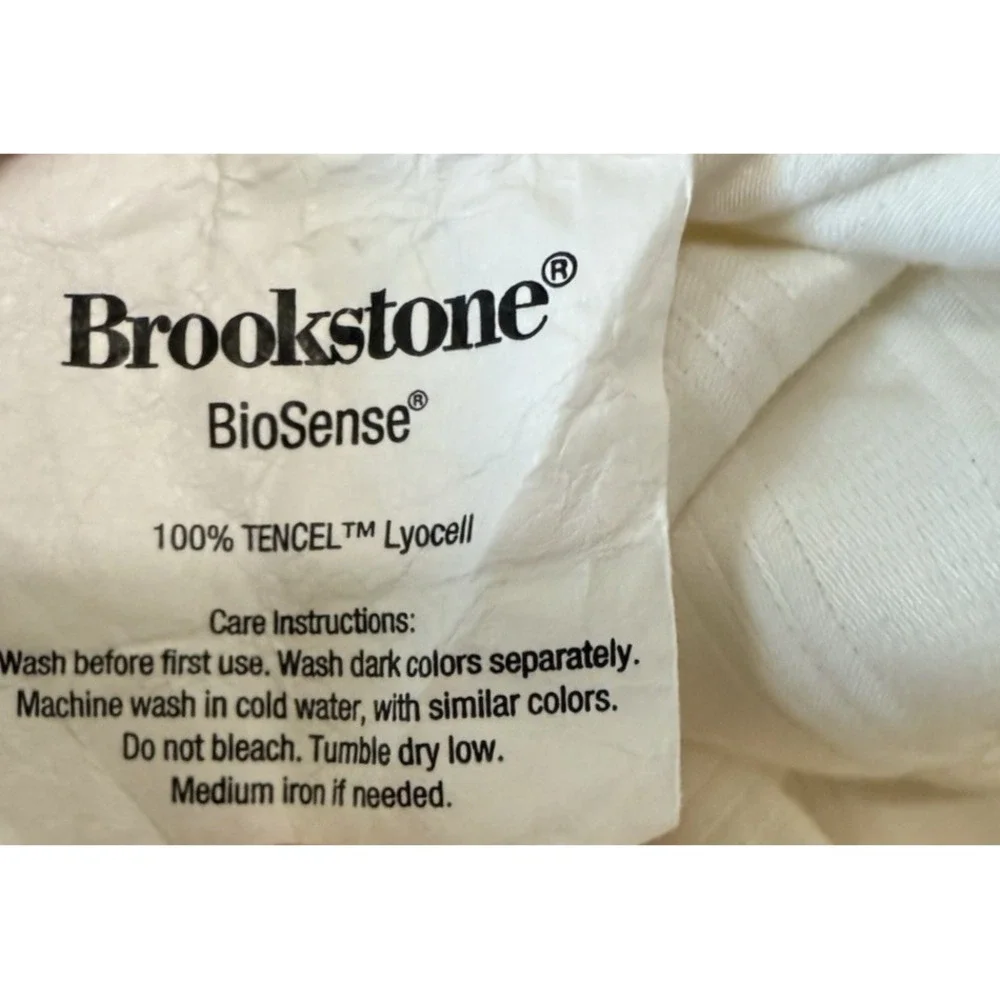 Brookstone Biosense Beige King‎ Size Flat Sheet Lyocell Tencel + Pillowcases
